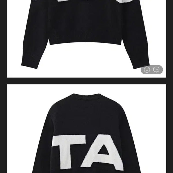 [BUNJANG] Max Slogan Windproof Knit Pullover / 유타맥스 슬로건 방풍 니트 풀오버 55~66