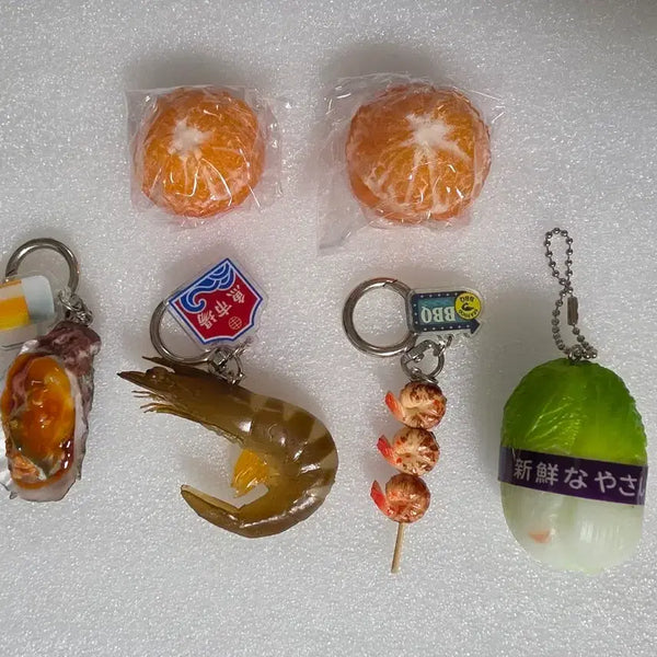 [BUNJANG] Miniature Food Keychain Bundle Set / 미니어처 음식 키링