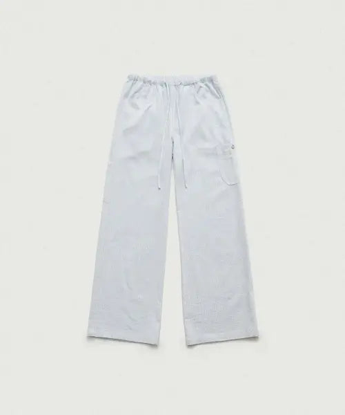 [THEBARNNET] Dana Light Drawstring Cargo Pants_Light Blue