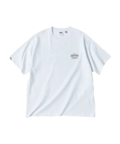 [OUTDOOR PRODUCTS] Oversized Back Logo T-Shirt (White) / 오버핏 백로고 티셔츠 (화이트)