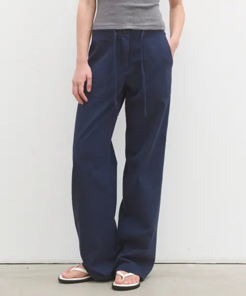 [POSZER] Fatigue Drawstring Pants (Blue) / 퍼티그 드로우 스트링 팬츠 (블루)