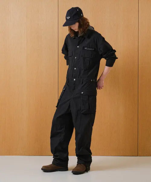 [HELEMENT] Signature Jumpsuit (BLACK) / 시그니처 점프수트 (BLACK)