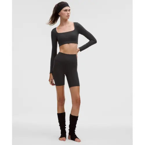 [LULULEMON] Align™ High-Rise Shorts 8" / Align™ 하이라이즈 쇼츠 8inch  BLK