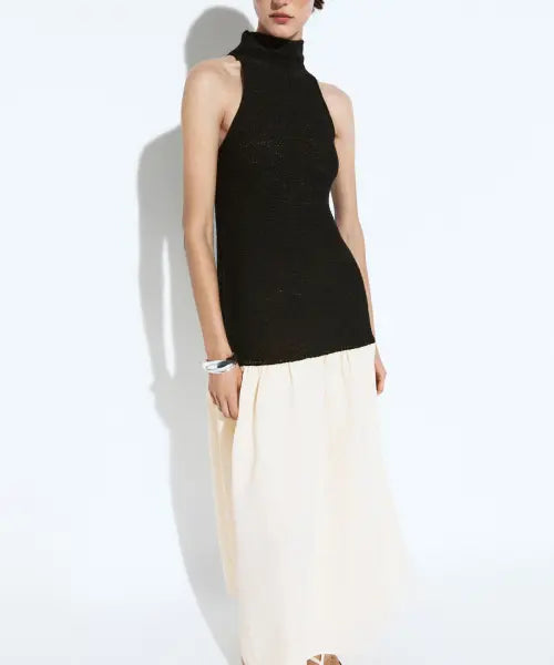 [MASSIMO DUTTI] Combination Midi Dress / 콤비네이션 미디 원피스