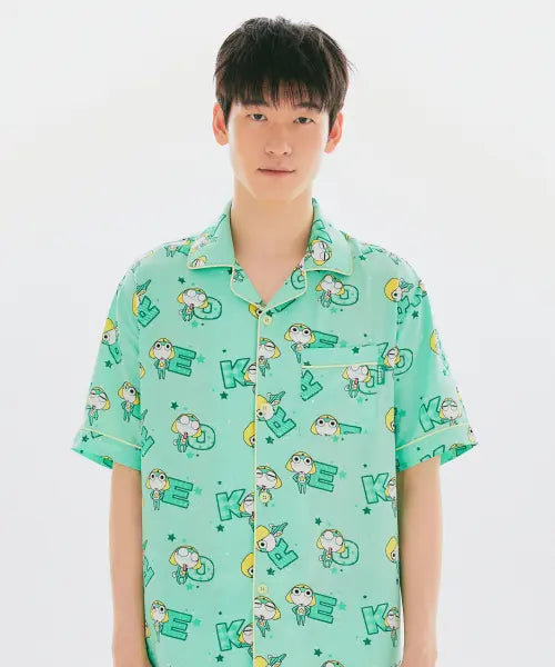 [SPAO] Keroro Gunso Short Sleeve Pajamas (GR) / [개구리 중사 케로로] 반팔 파자마(GR)_SPPPG25U17