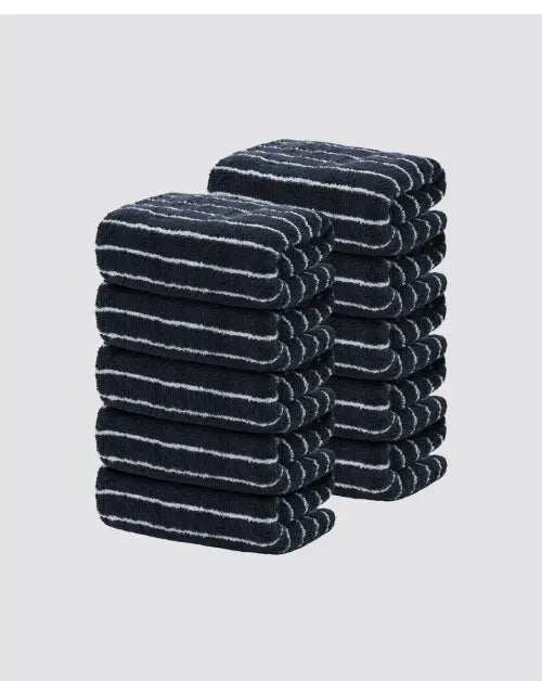 [MUSINSA STANDARD HOME \u0026 PRODUCTS] 40s 200g Hotel Towel 10-Pack [Dark Navy Stripe] / 40수 200g 호텔 수건 10팩 [다크네이비 스트라이프]