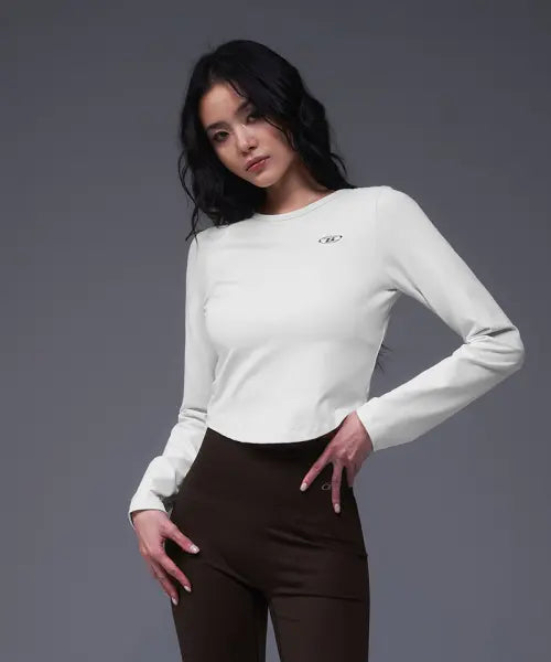 [BORN TO WIN] W B-SOFT EASY LONG SLEEVE [IVORY]