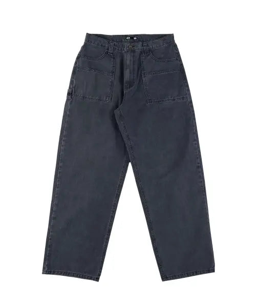[ERTR] Hitchhiker Belt Loop Cotton Pants Navy