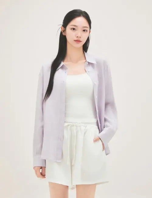 [ROEM] 100% Linen Regular Fit Shirt / 린넨100 레귤러핏 셔츠 RMYWG37R11