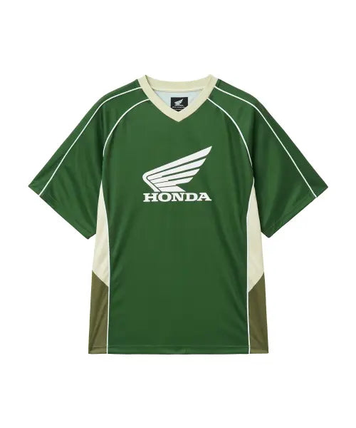 [PHYPS MOTORCYCLE] Mesh Block Jersey Short Sleeve Green