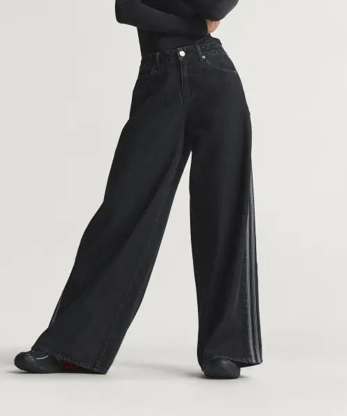 [ADIDAS] Firebird Adilenium Track Pants Denim - Black / KD2905 / 파이어버드 아딜레늄 트랙 팬츠 데님 - 블랙 / KD2905