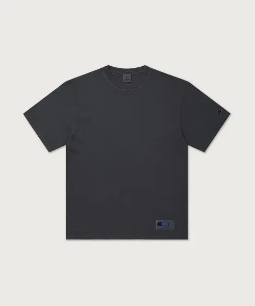 [CHAMPION] Jog Tag Dyeing Short Sleeve T-Shirt Charcoal / 조그택 다잉 반팔 티셔츠 Charcoal