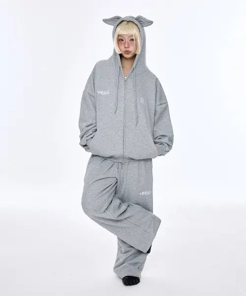 [YEGG] Wing Hoodie Gray / 윙 후디 그레이