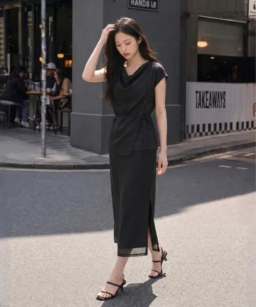 [ROEM] H-Line Long Skirt RMWHG25RT1 / H라인 롱 스커트 RMWHG25RT1