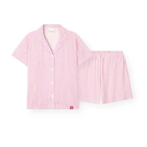 [ORCITE] Women's H126 Live Pink Short Sleeve Pajama Set / 여성 H126 라이비핑크 반소매 파자마 세트