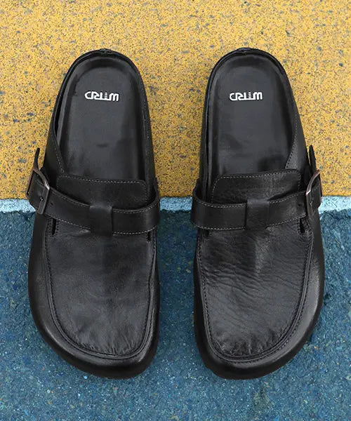 [WETHEROAD] Next Horse Leather Mule Clogs Black / WTRD2615 넥스트 홀스레더 뮬 클로그 블랙