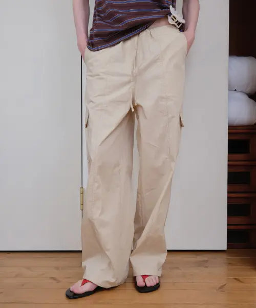 [FRIVER07] Parachute pocket string pants [FRSP08PT02]_Beige