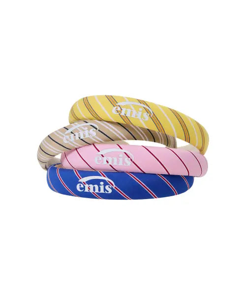 [EMIS] STRIPE SLIM HAIRBAND