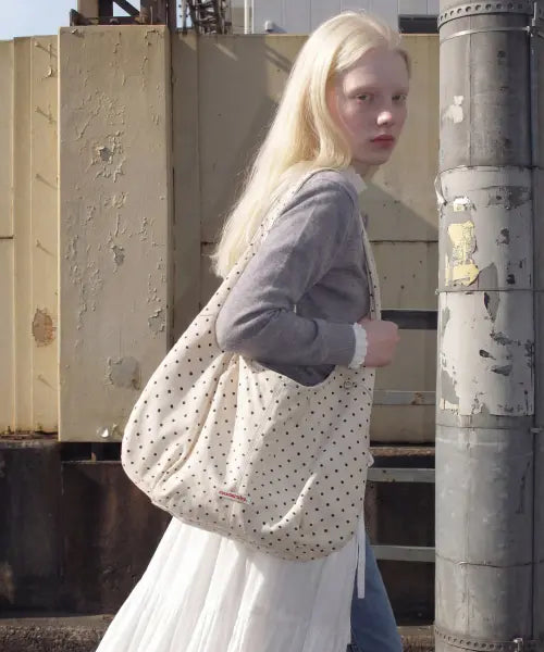 [MASMARULEZ] Drop eco shoulder bag_Dot ivory