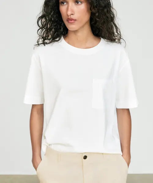 [MASSIMO DUTTI] Pocket Detail Short Sleeve T-Shirt / 포켓 디테일 반팔 티셔츠