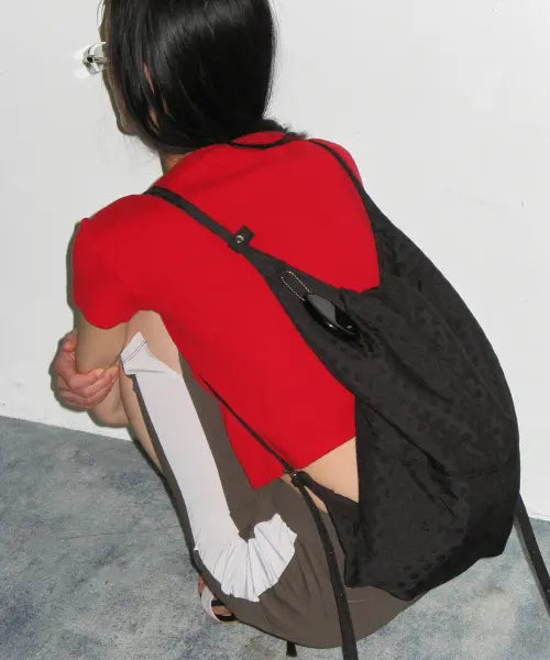 [POTE] 0014 3-Way Flow Bag_Dot Black / 0014 3-Way 플로우 백_도트 블랙