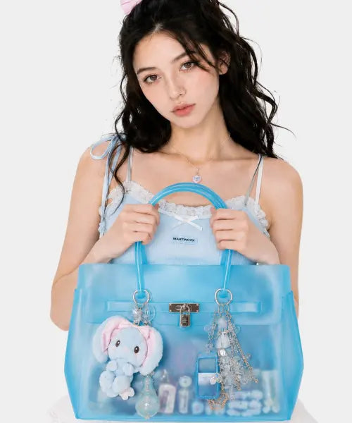 [MATINCOX] Jelly Keyring Bag - Sky