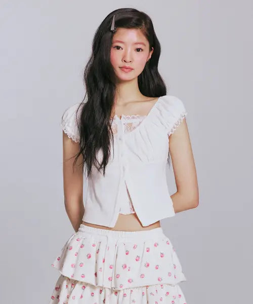 [YOUHEE] LAYERED BLOUSE_WHITE