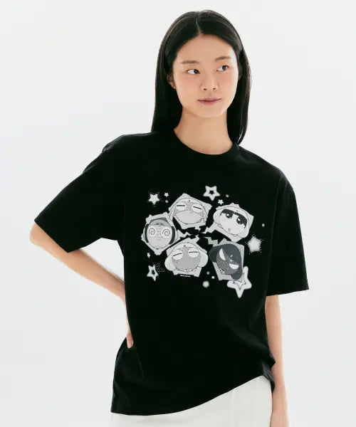 [SPAO] Sgt. Frog Keroro Short Sleeve T-Shirt (Gray) / [개구리 중사 케로로] 반팔 티셔츠(GRAY)_SPRLG25U15