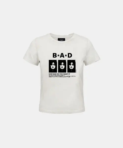 [BADBLOOD] B.A.D. Short Sleeve T-Shirt - White