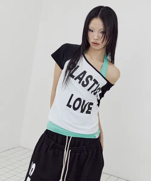 [SETUP-EXE] P/L RAGLAN TOP / WHITE