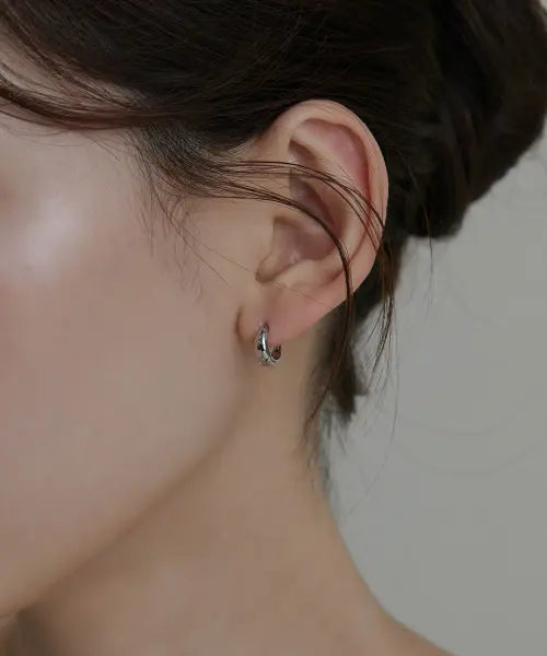 [goldndear] 14KGF Mini Bold Water Drop One-Touch Earrings / 14KGF 미니 볼드 물방울 원터치 귀걸이