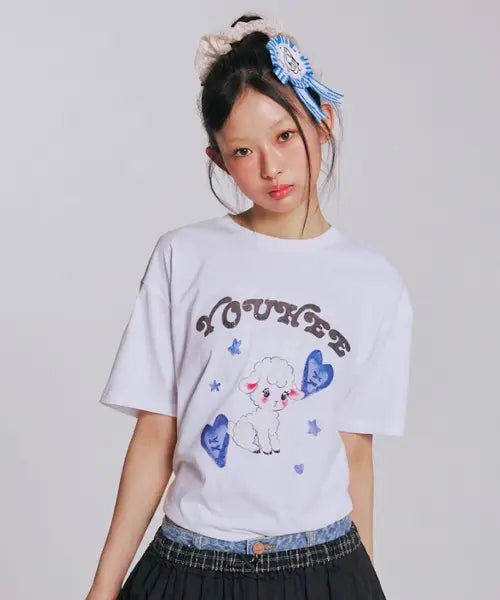 [YOUHEE] BABO BABY GRAPHIC T-SHIRT_WHITE