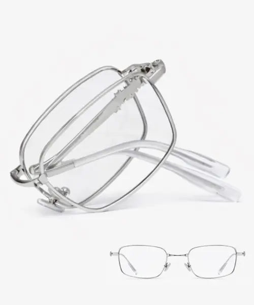 [RECLOW] RC STAINLESS AMON F FOLD GLASSES SILVER / RC 스테인리스 AMON F 폴더 안경 SILVER