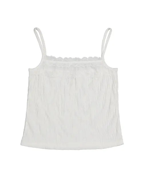 [EXPIRED GIRL] Petal Lace Tank Ivory / [5th] Petal Lace Tank Ivory