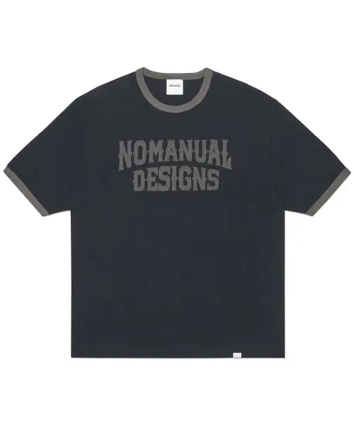 [NOMANUAL] A.L RINGER T-SHIRT - BLACK