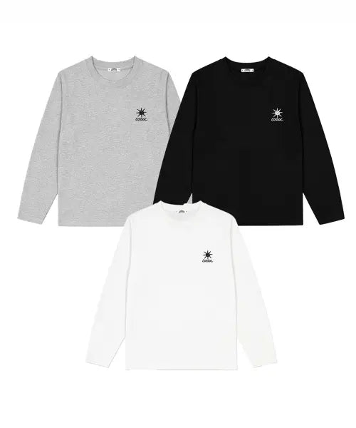 [COSO] CC New Artwork Embroidery Long Sleeve (3 Colors) / CC 뉴 아트웍 자수 롱슬리브 (3 COLORS)