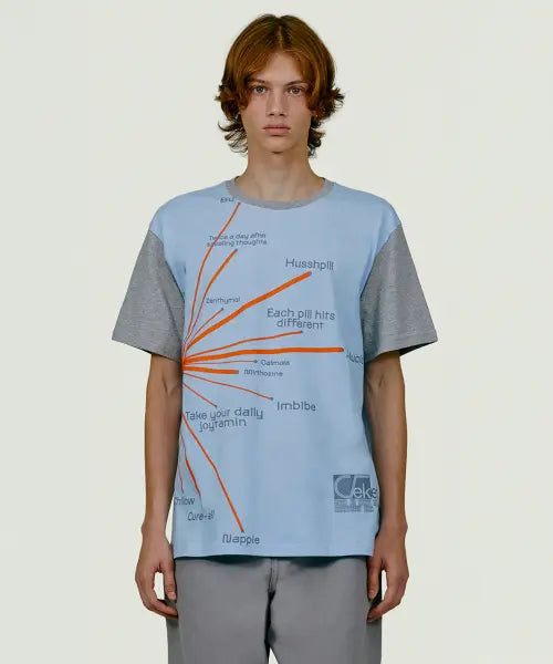 [TEKET] Mood Chart Tee Light Blue