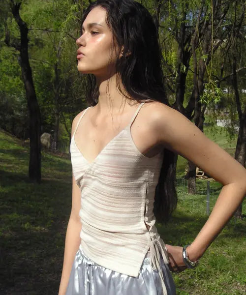 [BITTERCELLS] Sydney Knit Bustier-Beige / 시드니 니트 뷔스티에-베이지