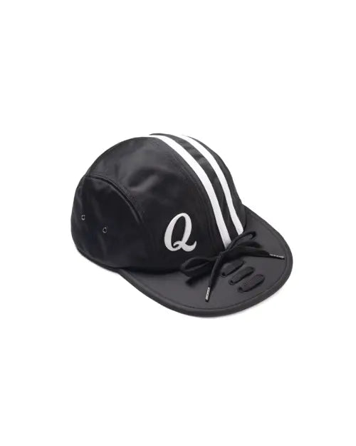 [OLDEQUANEW] Shoelace cap black / 슈레이스 캡 블랙