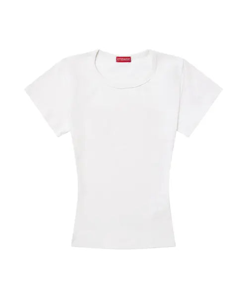 [KITSCH\u0026KISS] U-Neck Basic T-Shirt / 유넥 베이직 티셔츠 (SUSKNK-MUJI)