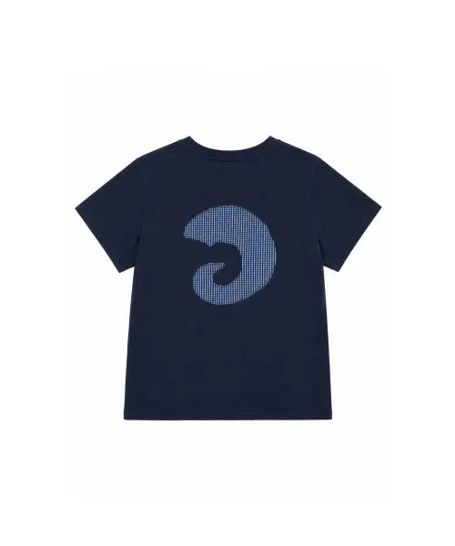 [TANSANMAGNESIUM] Hone Apparel T-Shirt (Navy) / 혼 아플리케 티셔츠 (네이비)