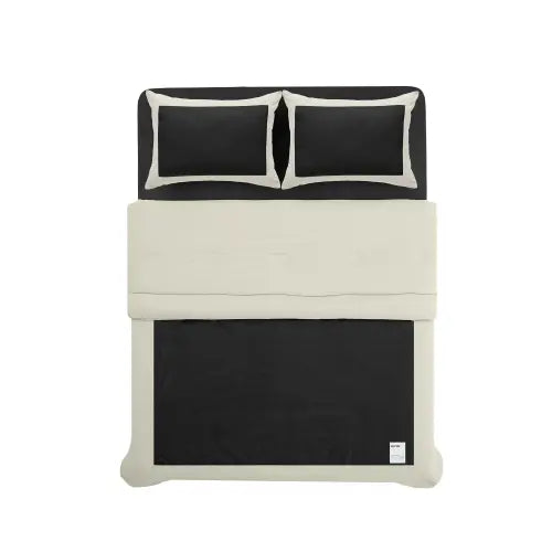 [KOYU] Sai Comforter Cream Black / 사이 컴포터 베딩 세트 크림 블랙