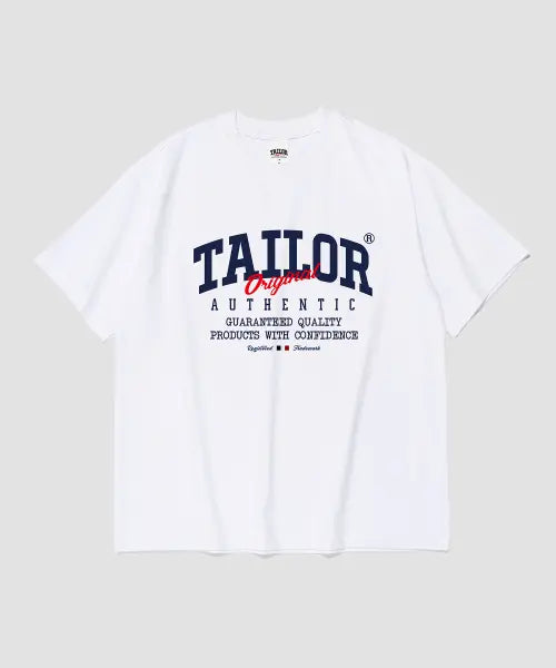 [TAILOR STUDIO] ORIGINAL HALF T-SHIRT (WHITE) / 오리지널 어센틱 반팔티 (화이트)