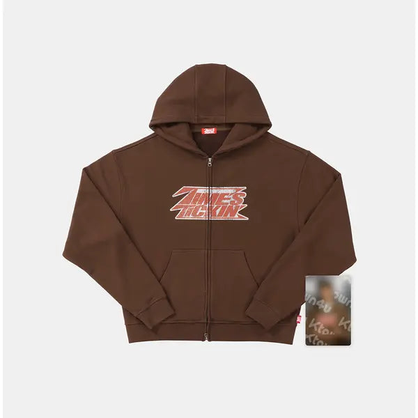 [U-KNOW] U-KNOW - [2026 [U-KNOW PROJECT 26 : SCENE#1] in SEOUL MD] ZIP-UP HOODIE SET (BROWN Ver.)