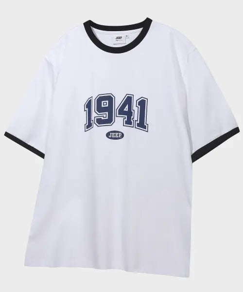 [JEEP] 1941 Arch Big Logo Ringer Short Sleeve T-Shirt (JR5TSU184WH) / 1941 아치 빅로고 링거 반팔 티셔츠 (JR5TSU184WH)