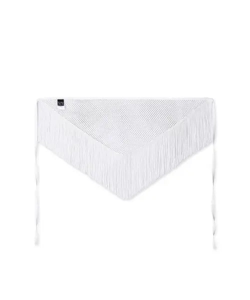 [UOUSOO] FRINGE CROCHET SCARF_ IVORY / 프린지 크로셰 스카프_ 아이보리