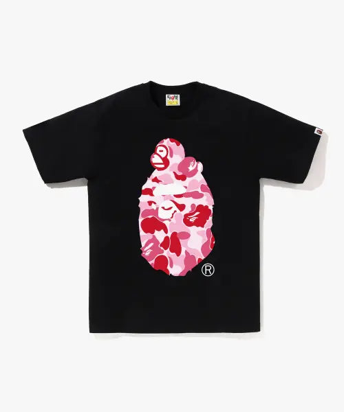 [BAPE] ABC Camo Milo On Big Ape T-Shirt (M) BLACK/PINK / ABC 카모 마일로 온 빅 에이프 티셔츠(M) BLACK/PINK