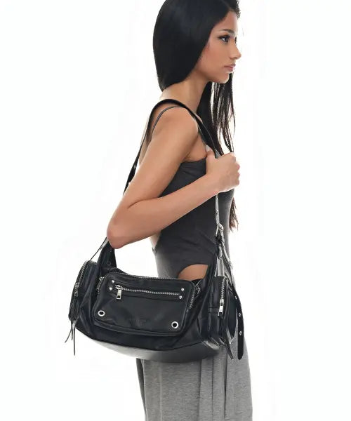 [BLACK PURPLE] Maxi Marco Bag_Black / 맥시 마르코백_블랙 Maxi Marco Bag_Black