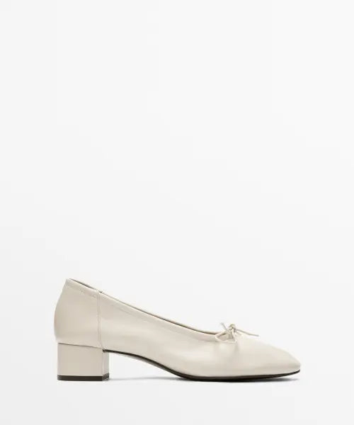 [MASSIMO DUTTI] Heeled Ballerina Flats / 힐 발레리나 플랫