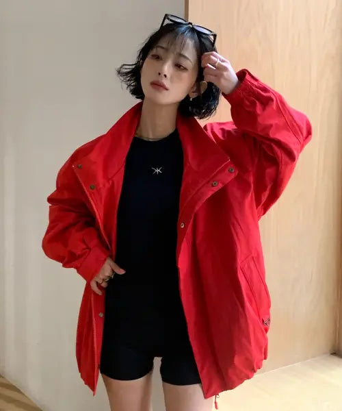 [GENERALIDEA] unisex volume blouson bomber jumper [red] / [선발매] UNISEX 볼륨 블루종 봄버 점퍼 [RED] / GF1UJP006